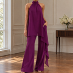 Caitlin Draped Halter Set