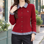 Albertine Checked Cardigan