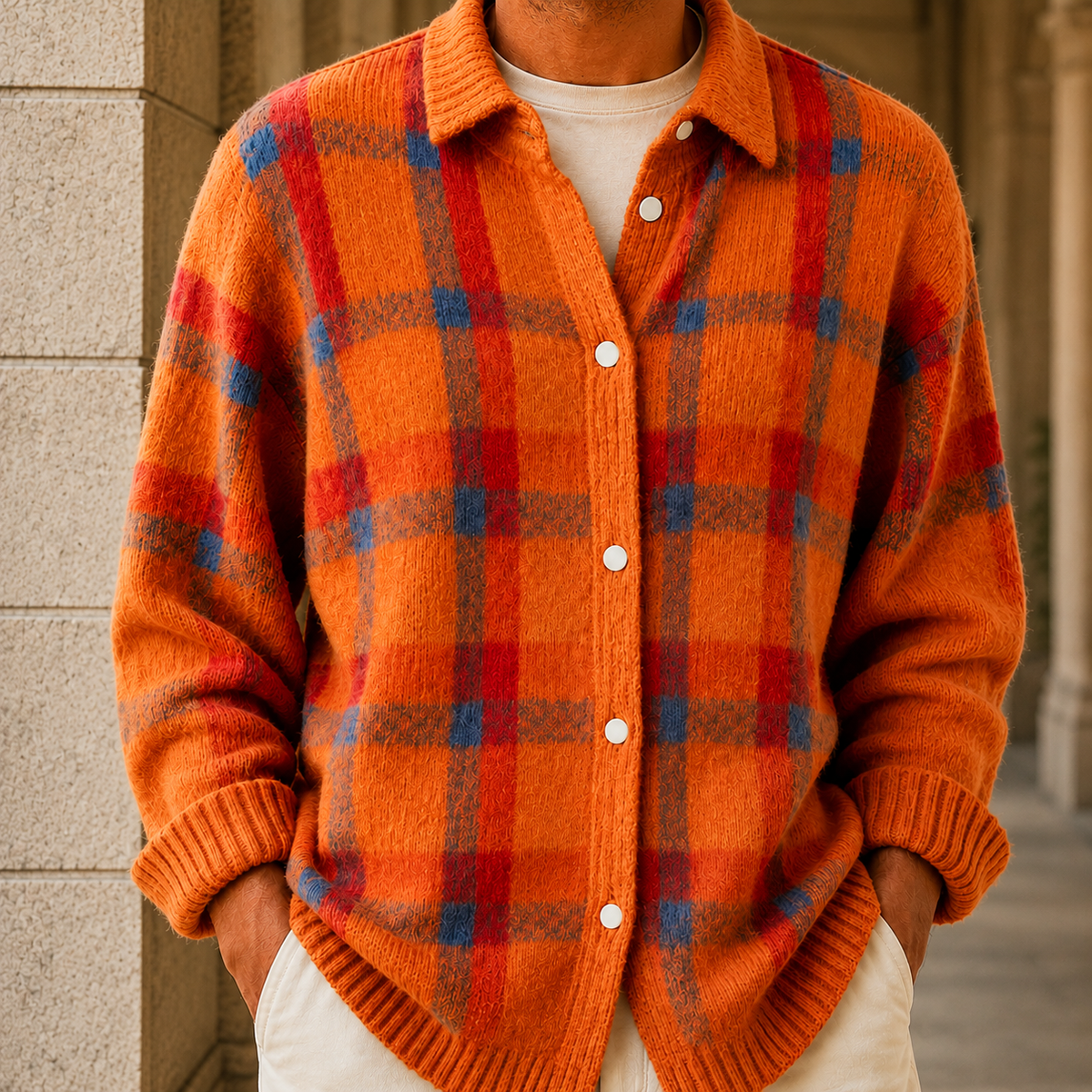Valentin Plaid Cardigan