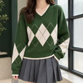 Alina-Elise Argyle Sweater