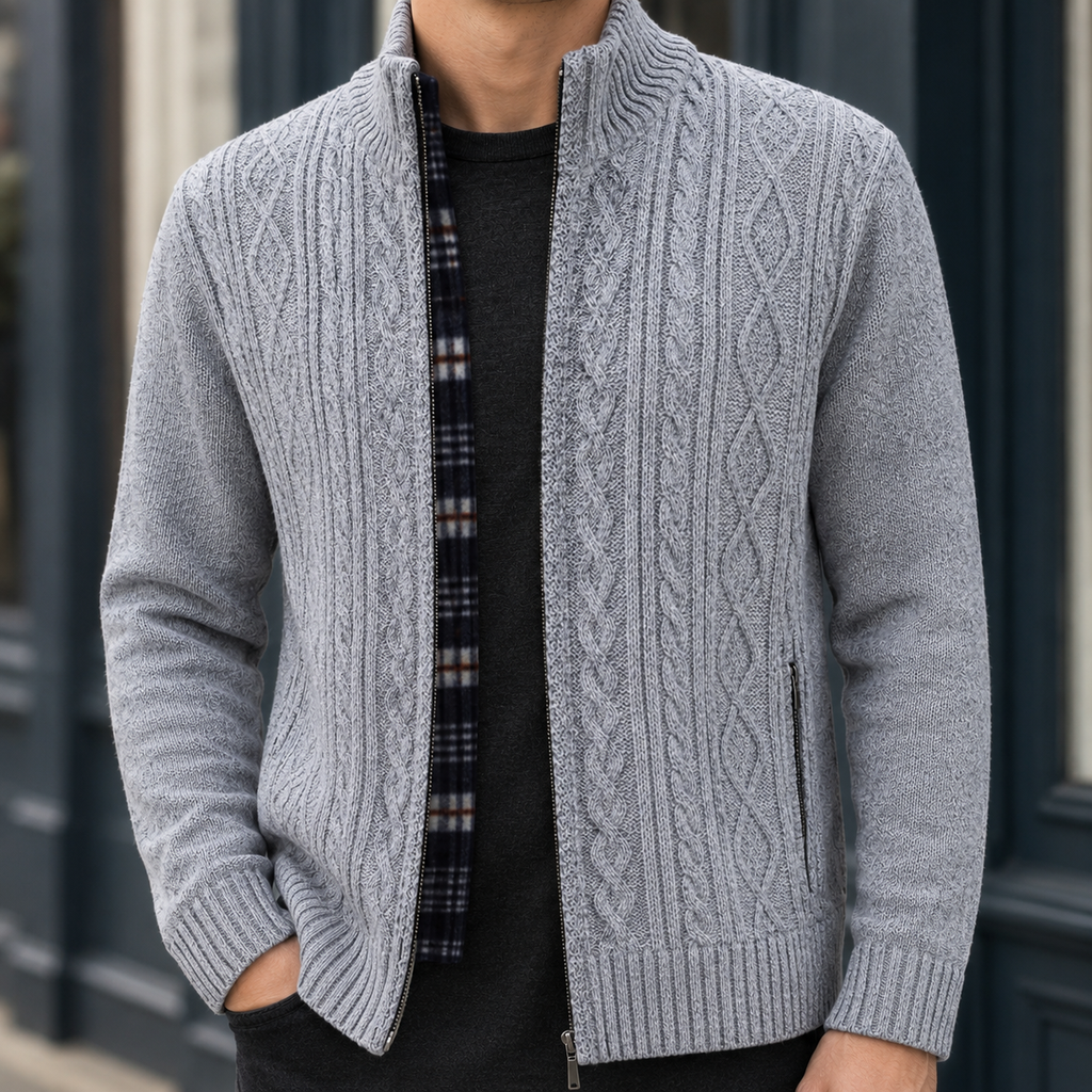 Wendell Cable Knit Cardigan