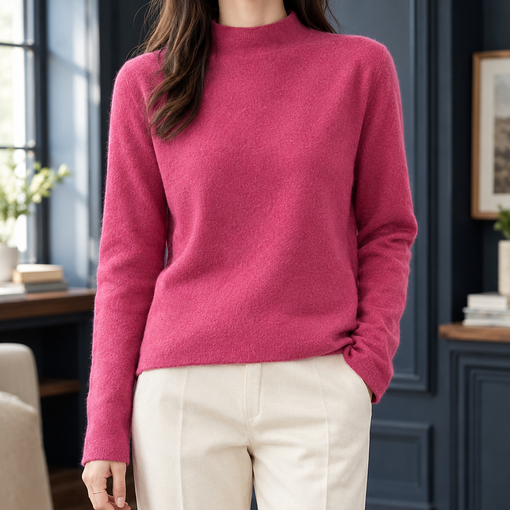 Adriana-Elise Mock Neck Sweater