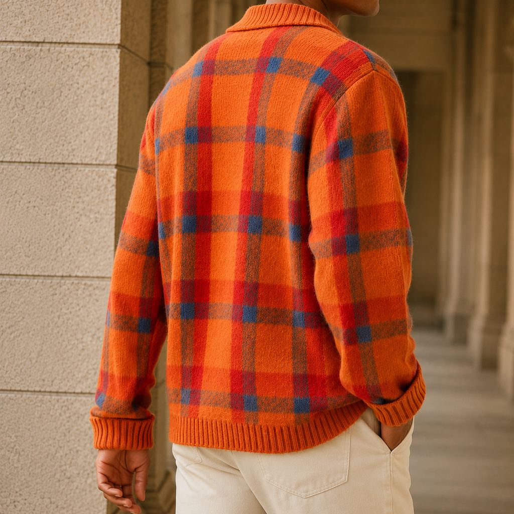 Valentin Plaid Cardigan