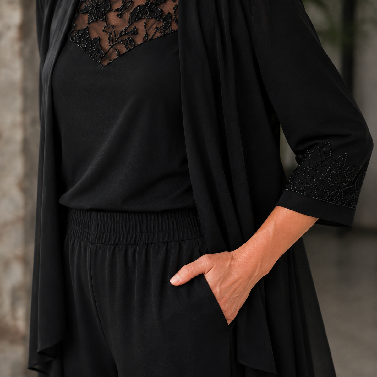 Ottilie-Belle Lace Three-Piece Set