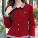 Albertine Checked Cardigan