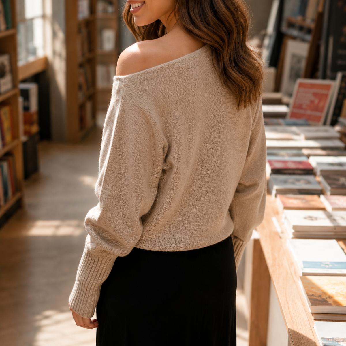 Fleur Off Shoulder Sweater