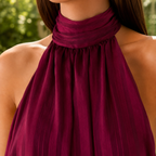 Alina-Grace Halter Mini Dress