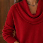 Cassia-Mae Draped Collar Sweater