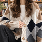 Clarisse Argyle Cardigan