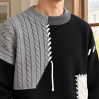 Archambault Patchwork Knit Sweater