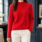 Adriana-Elise Mock Neck Sweater