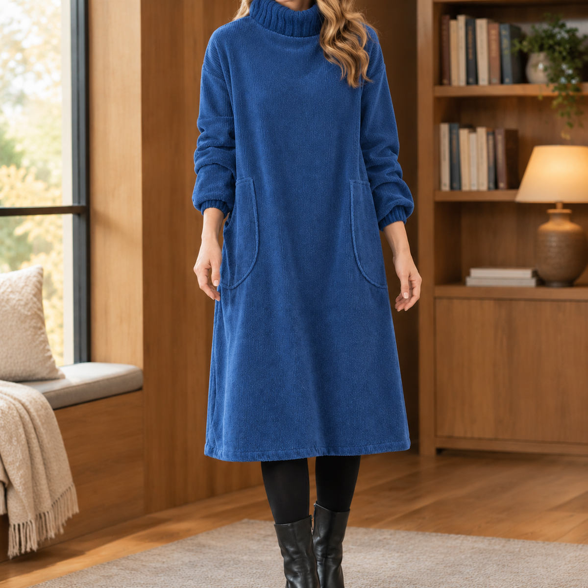 Delphine-Elise Turtleneck Dress
