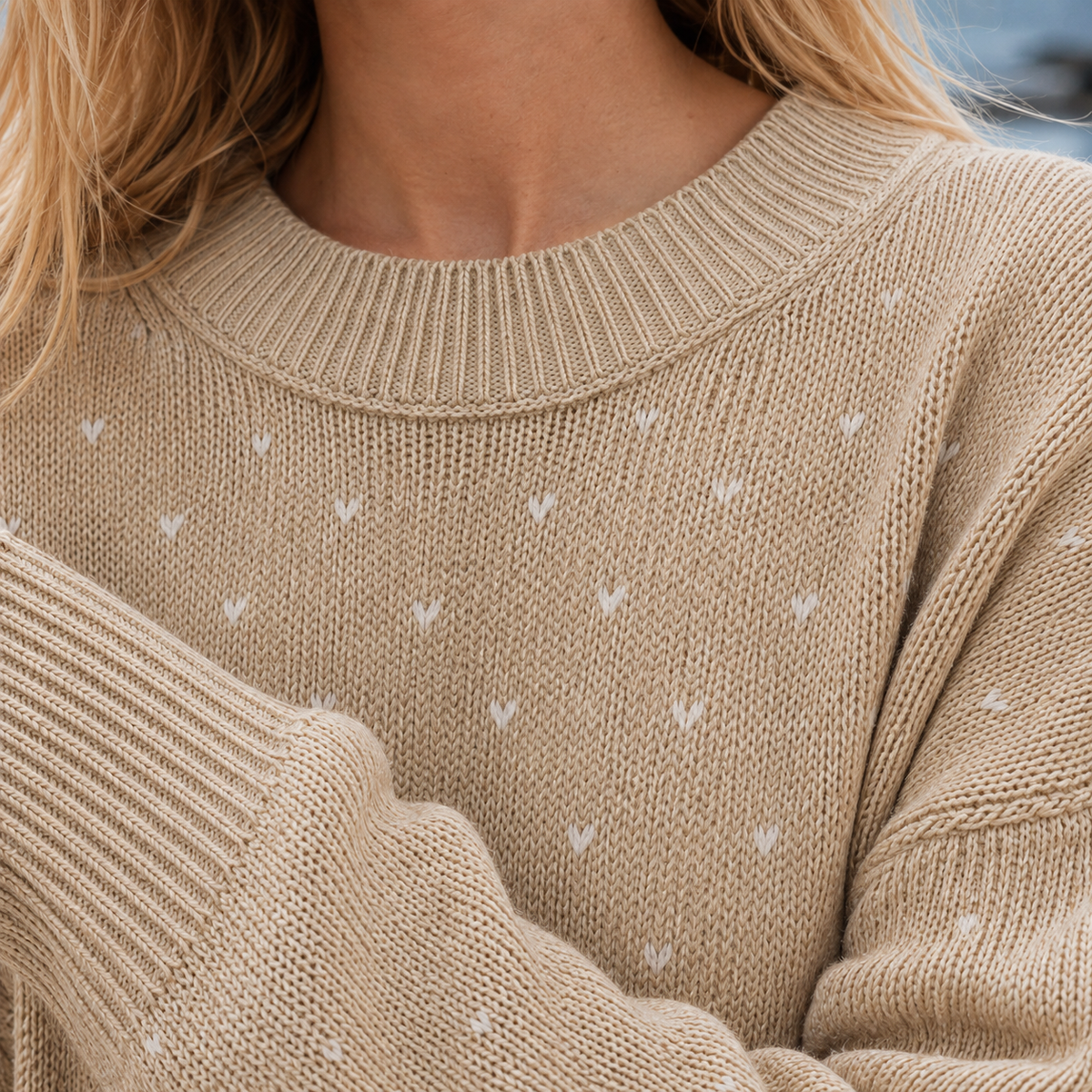 Pippa Heart Knit Sweater