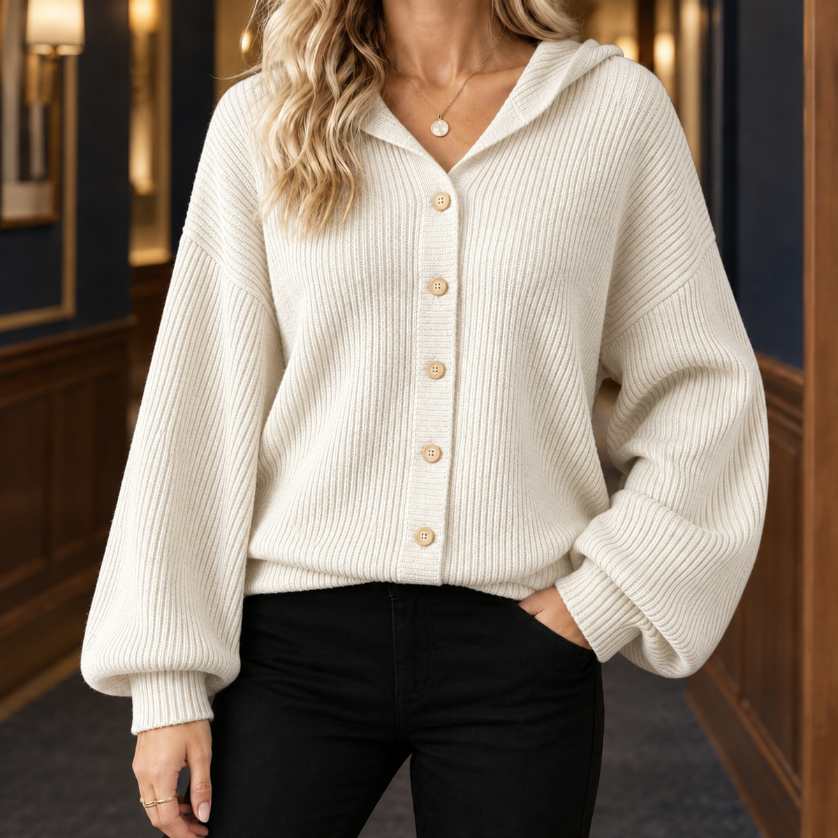 Aiglon-Skye Hooded Cardigan