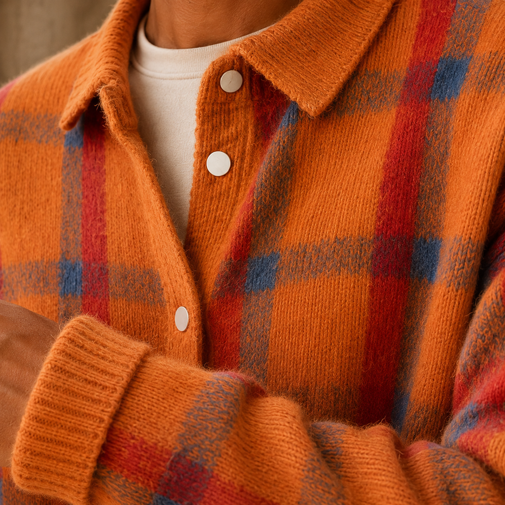 Valentin Plaid Cardigan