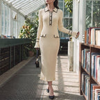 Amelie Contrast Knit Dress