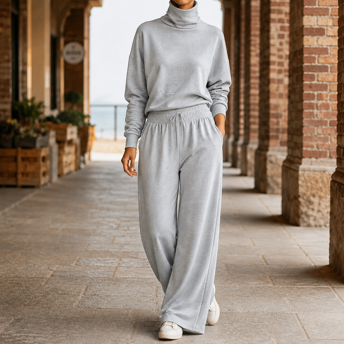 Estella-Faye High Neck Set