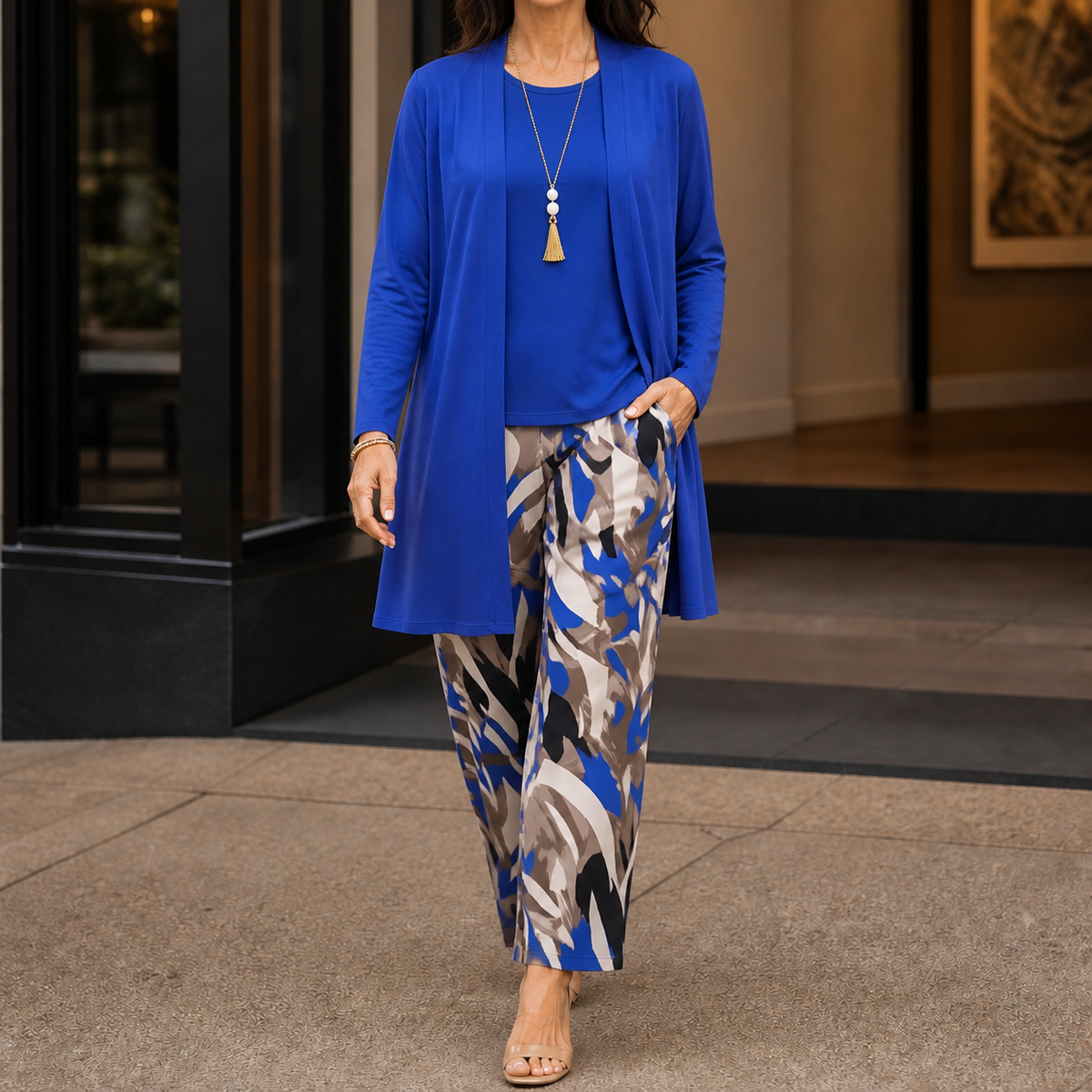 Ingrid-Belle Printed Three-Piece Set