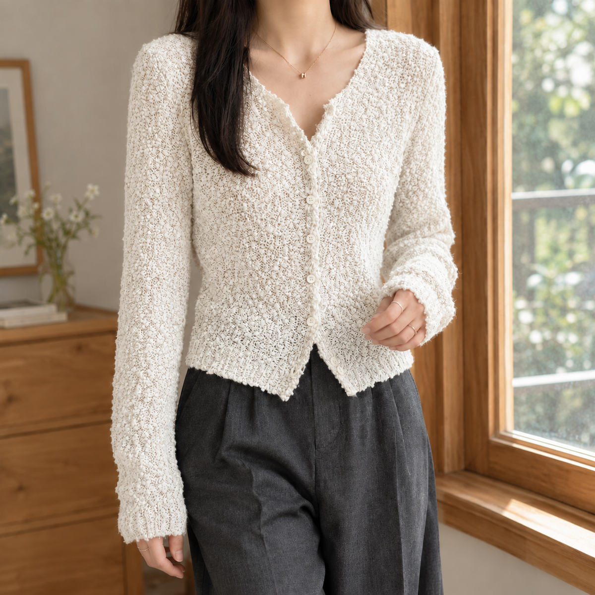 Allegra Textured Cardigan