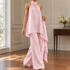 Caitlin Draped Halter Set