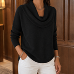 Cassia-Mae Draped Collar Sweater