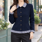 Albertine Checked Cardigan