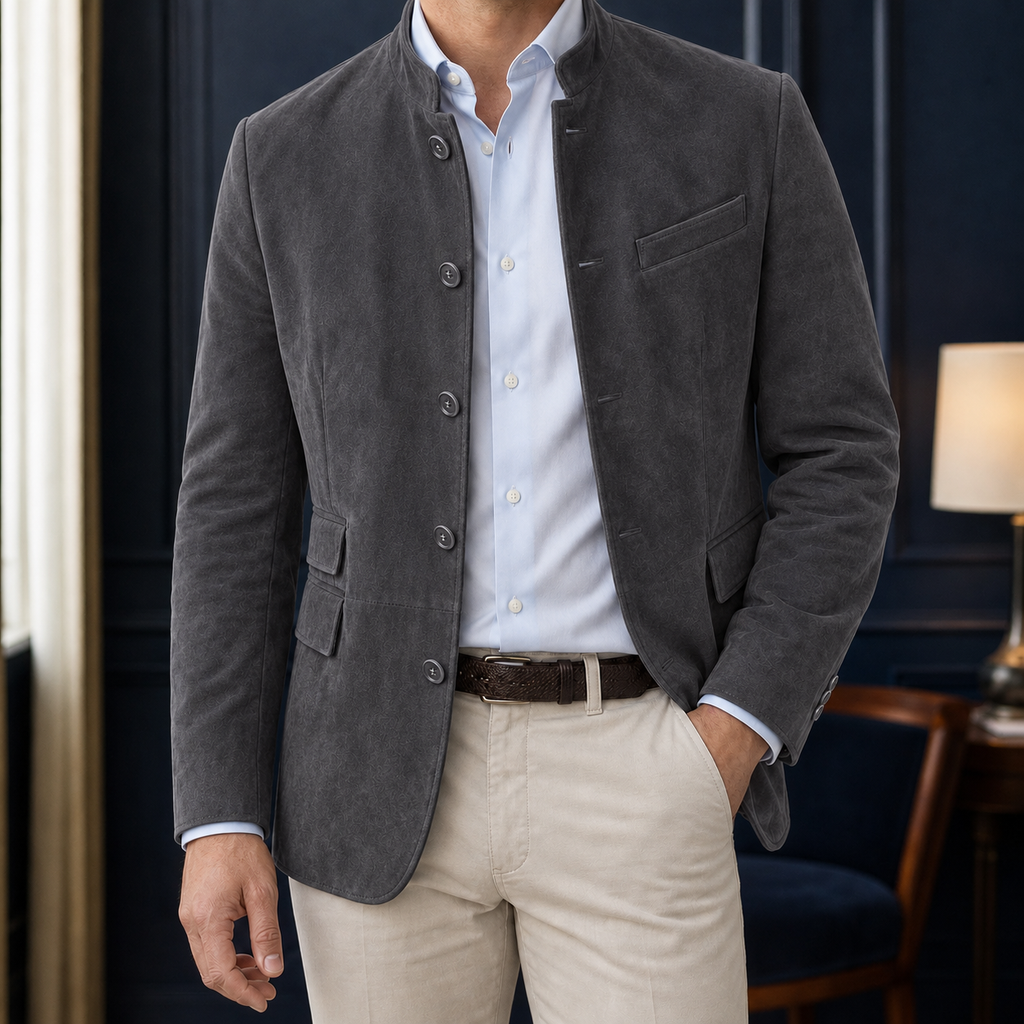 Carter-Tate Stand Collar Blazer