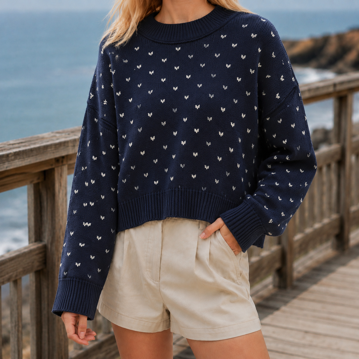 Pippa Heart Knit Sweater