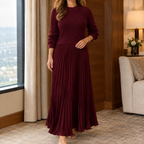 Alvina Pleated Maxi Dress
