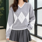 Alina-Elise Argyle Sweater