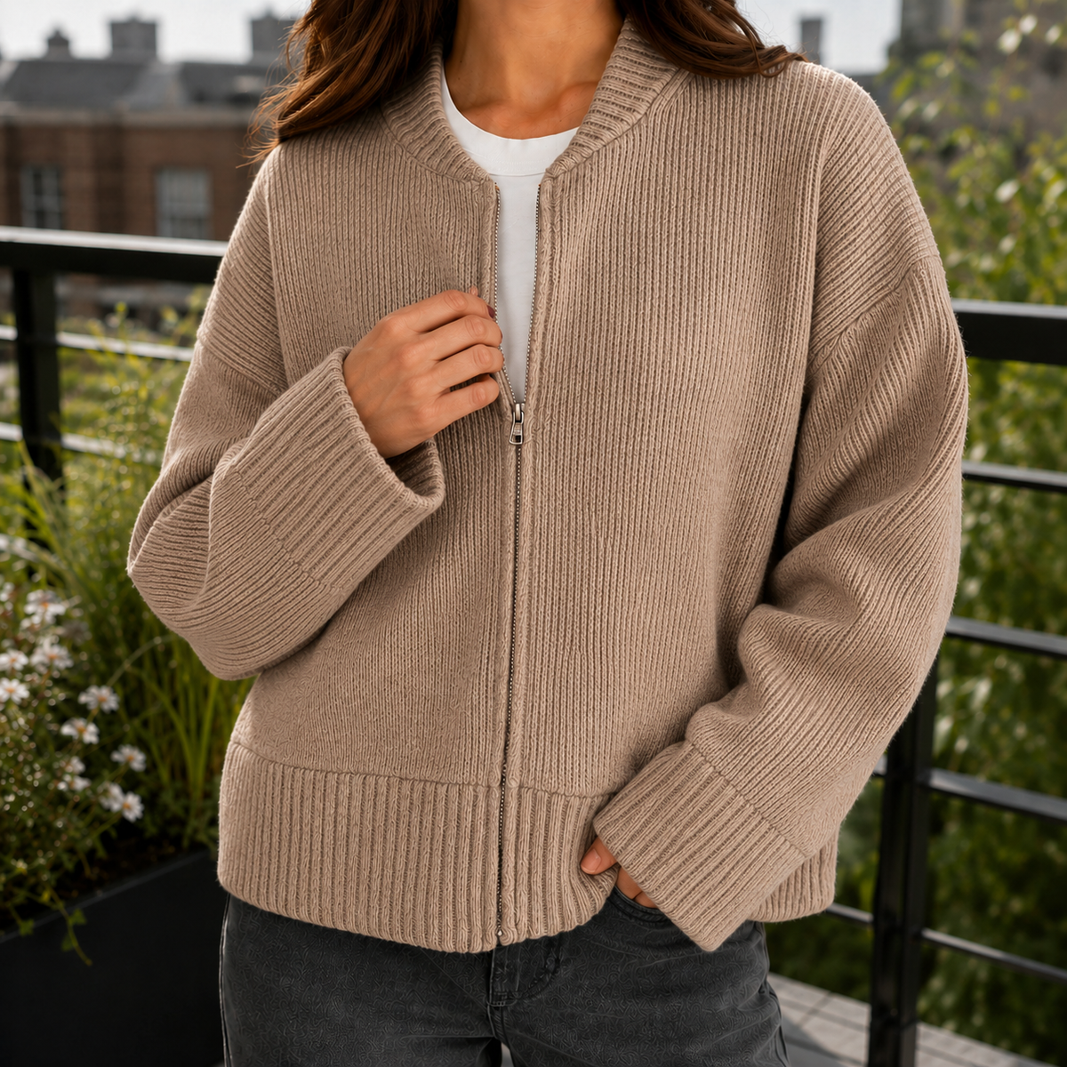 Sonia Ribbed Cardigan