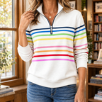 Adriana-Kate Quarter Zip Sweater