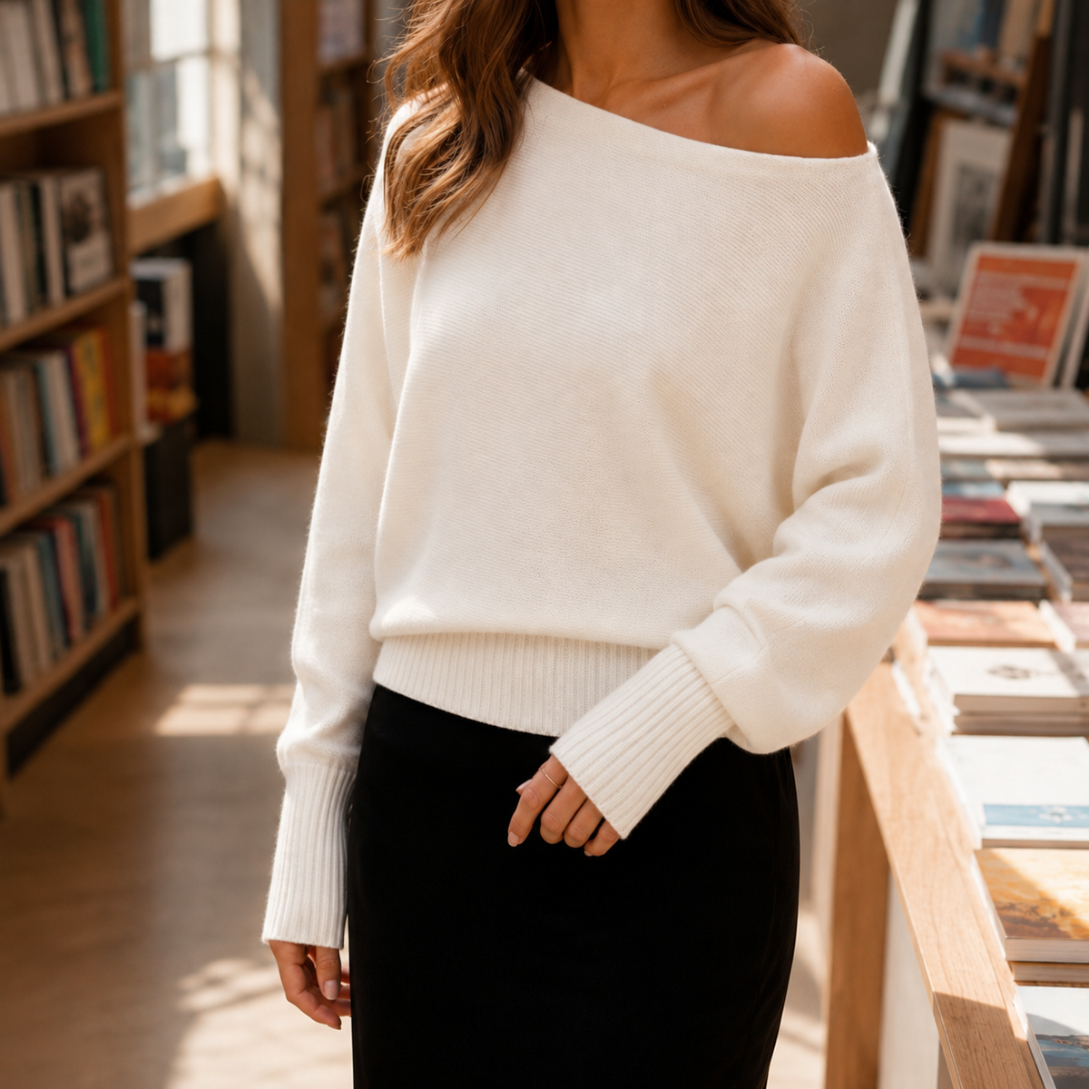 Fleur Off Shoulder Sweater