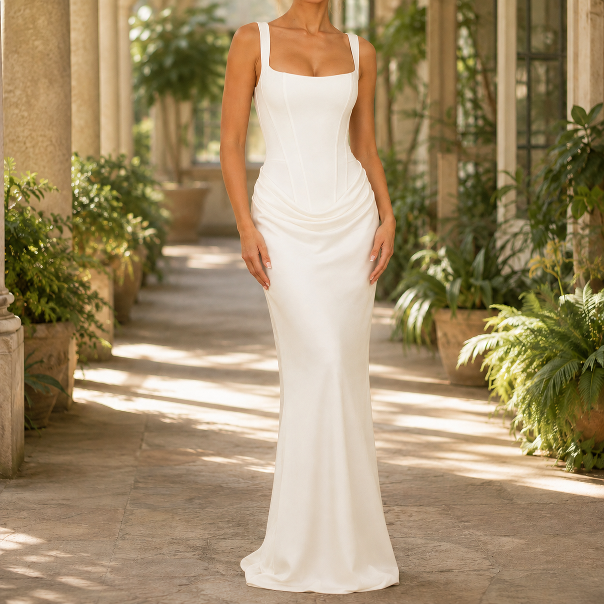 Edith Corset Maxi Dress