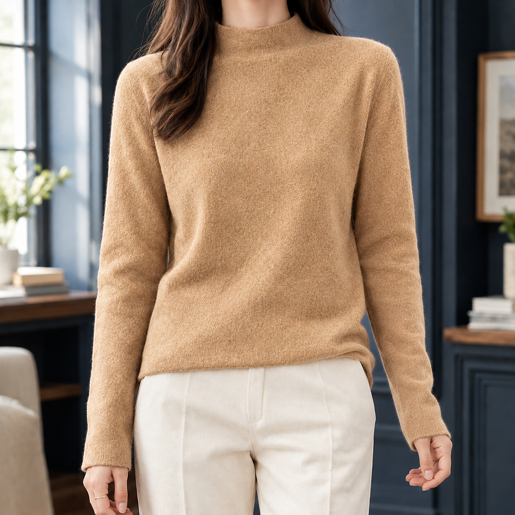 Adriana-Elise Mock Neck Sweater