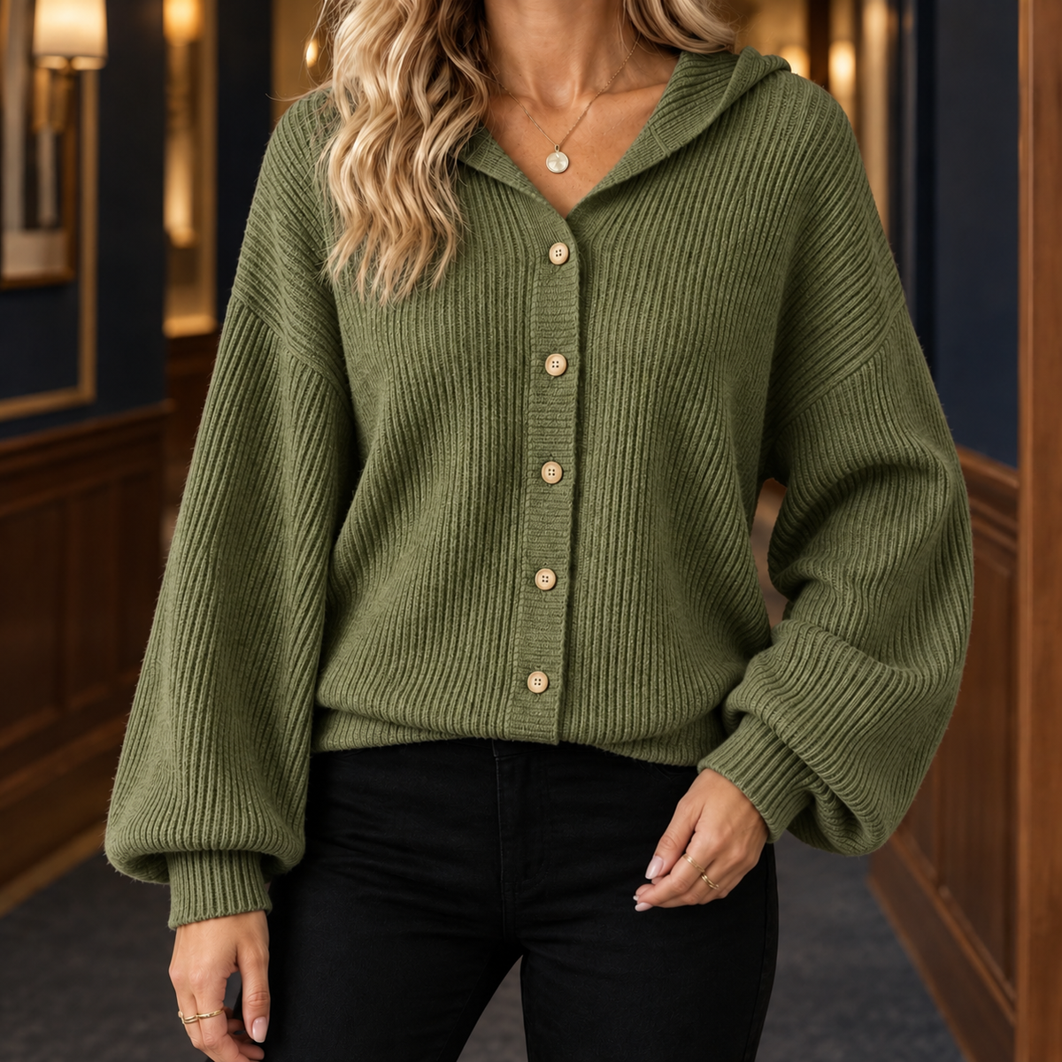 Aiglon-Skye Hooded Cardigan