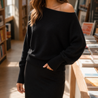 Fleur Off Shoulder Sweater