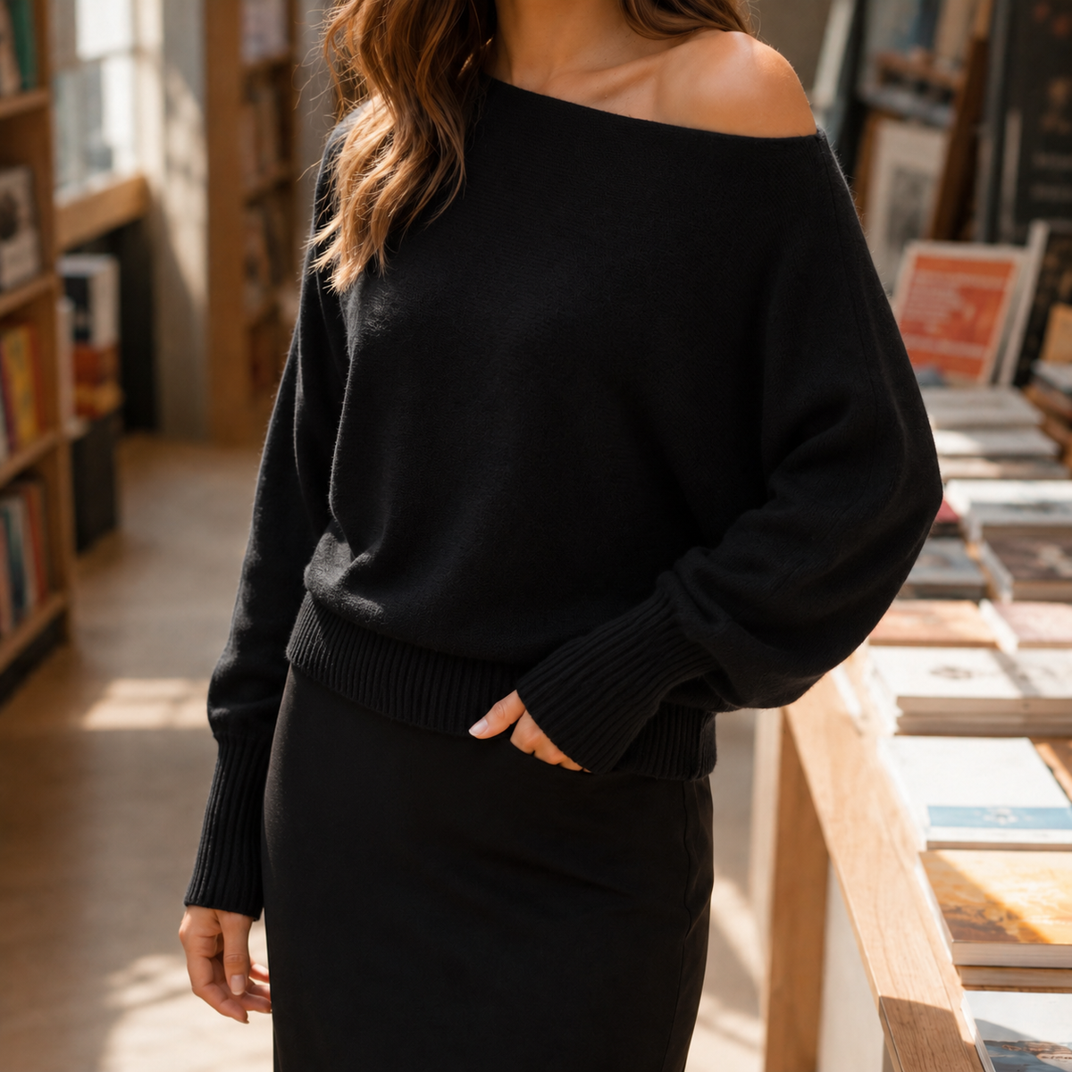 Fleur Off Shoulder Sweater
