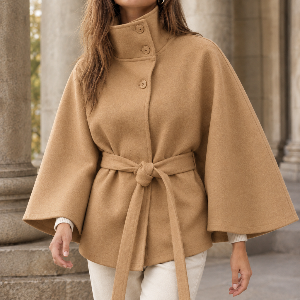 Apolline Belted Cape
