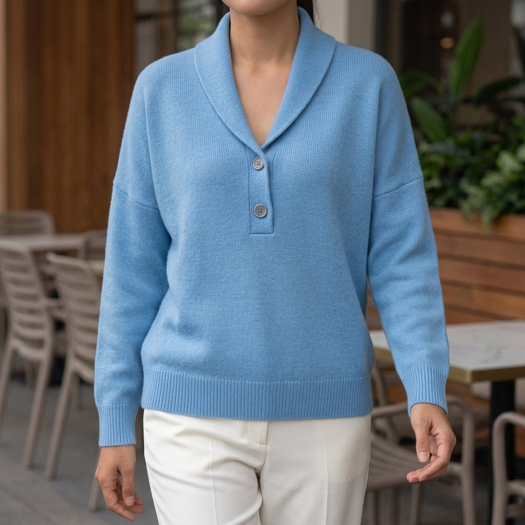 Camille Shawl Collar Sweater