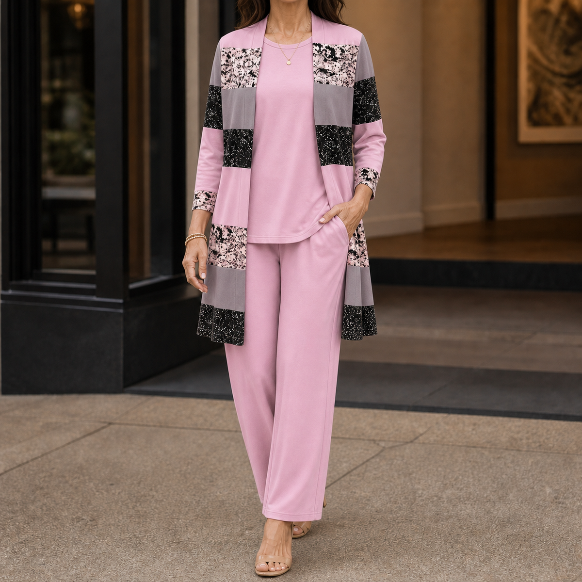 Ingrid-Belle Printed Three-Piece Set