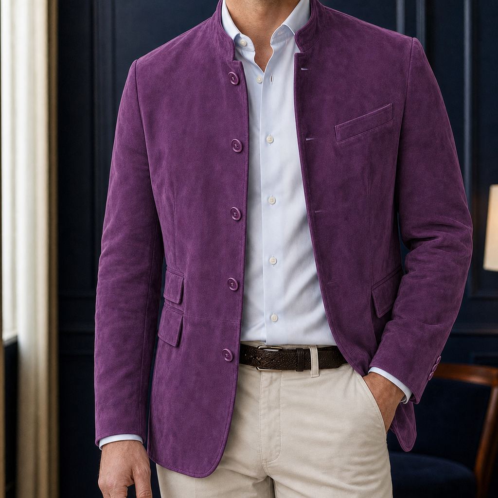 Carter-Tate Stand Collar Blazer