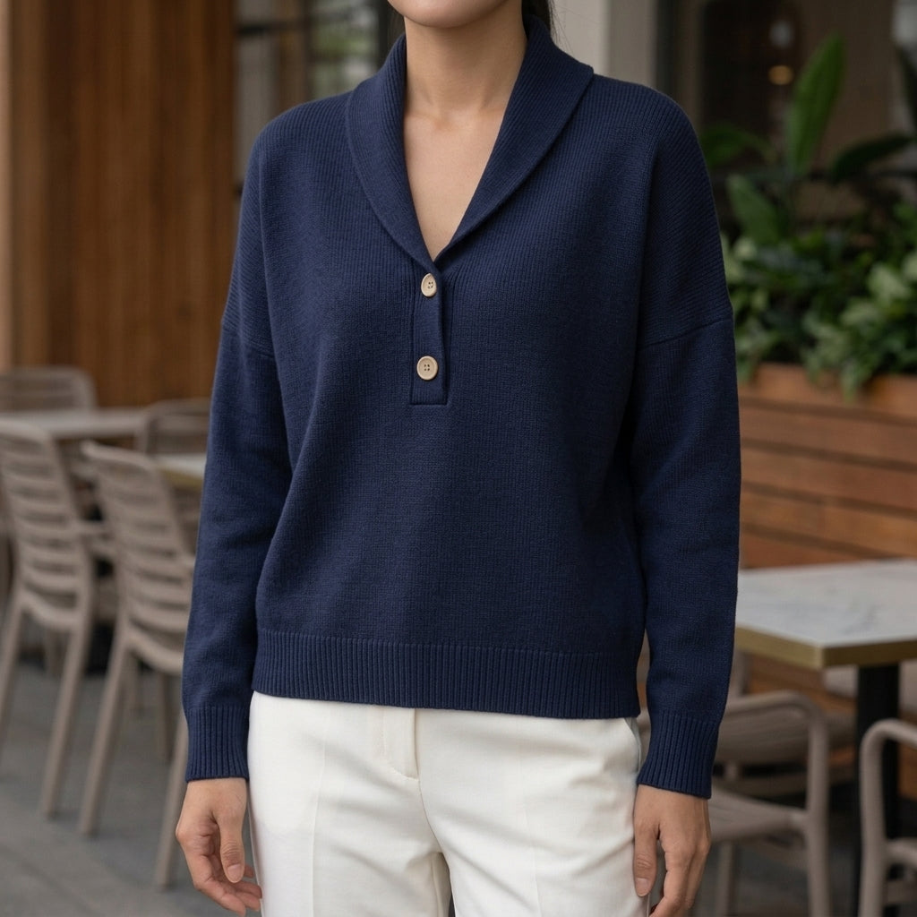 Camille Shawl Collar Sweater
