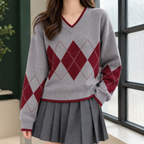 Alina-Elise Argyle Sweater