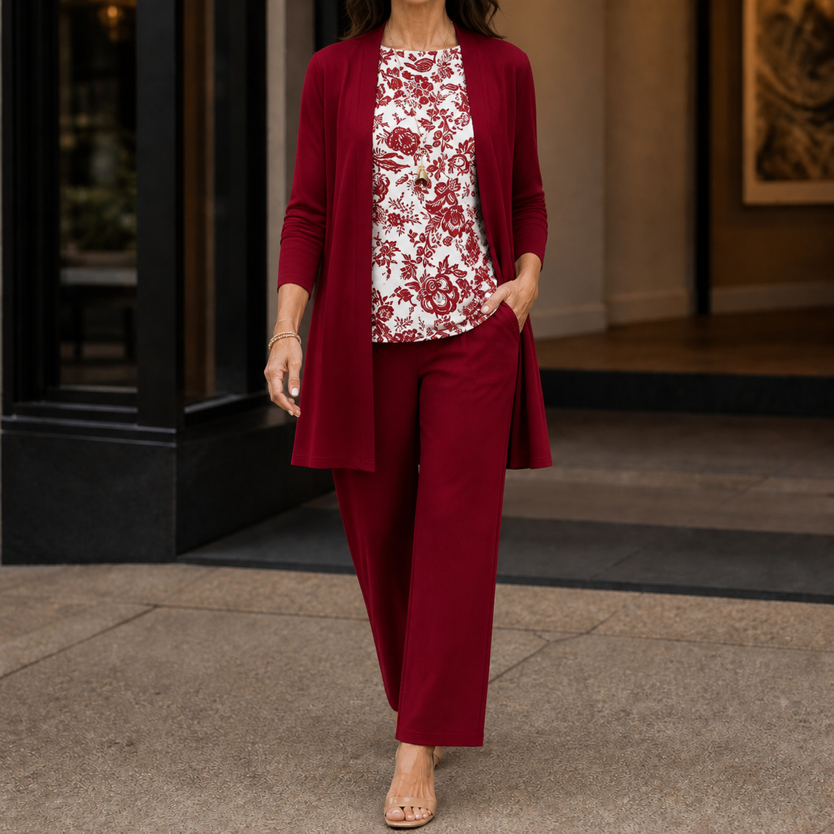 Ingrid-Belle Printed Three-Piece Set