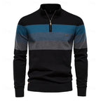 Ignatius Striped Quarter-Zip Sweater - image 2
