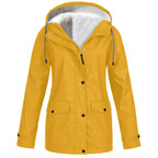 Layla | Women's Windbreaker Waterproof Windproof Fleece Lined Jacket with Hood