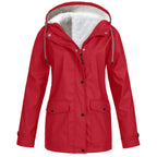 Layla | Women's Windbreaker Waterproof Windproof Fleece Lined Jacket with Hood