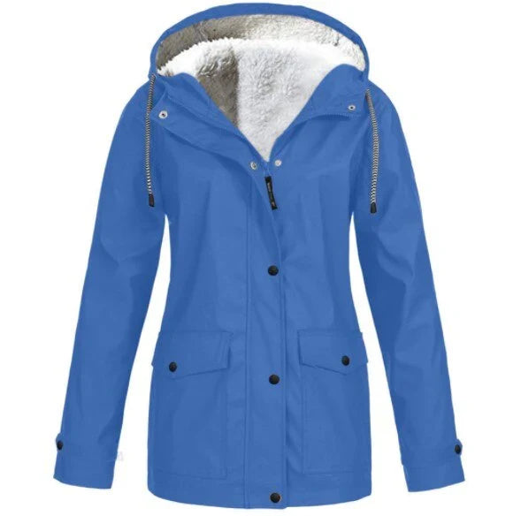 Layla | Women's Windbreaker Waterproof Windproof Fleece Lined Jacket with Hood
