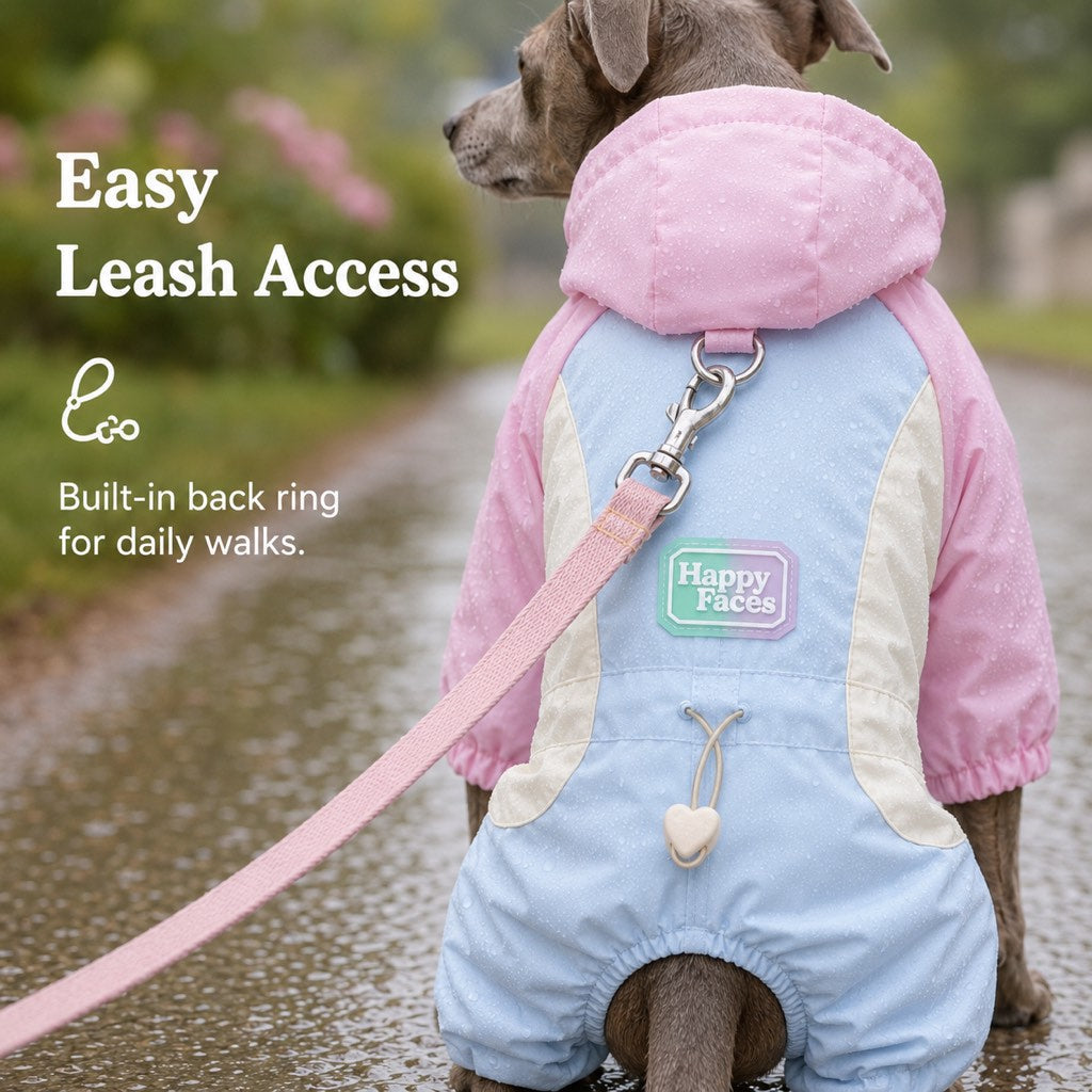 Waterproof Dog Rain Suit for Rainy Walks - Full-Body Mud & Splash Protection